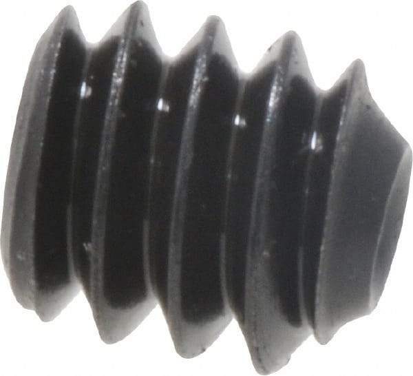 Value Collection - #4-40 UNC, 1/8" OAL, Cup Point Set Screw - Grade 8 Alloy Steel, 0.05" Key - USA Tool & Supply