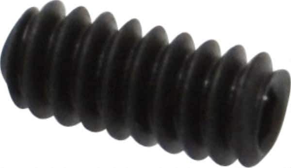 Value Collection - #4-40 UNC, 1/4" OAL, Cup Point Set Screw - Grade 8 Alloy Steel, 0.05" Key - USA Tool & Supply