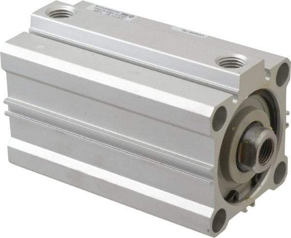 SMC PNEUMATICS - 2-15/16" Stroke x 2" Bore Double Acting Air Cylinder - 1/4 Port, 1/2-20 Rod Thread, 145 Max psi, 15 to 160°F - USA Tool & Supply