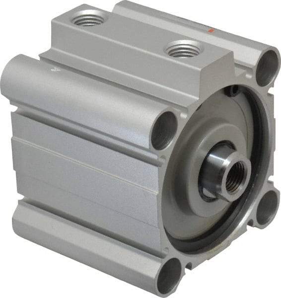 SMC PNEUMATICS - 1" Stroke x 2-1/2" Bore Double Acting Air Cylinder - 1/4 Port, 1/2-20 Rod Thread, 145 Max psi, 15 to 160°F - USA Tool & Supply