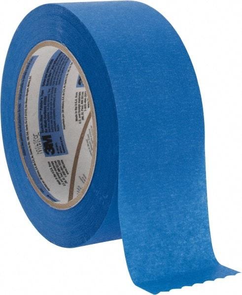 3M - 2" Wide x 60 Yd Long Blue Paper Masking Tape - Series 2090, 5.7 mil Thick, 27 In/Lb Tensile Strength - USA Tool & Supply