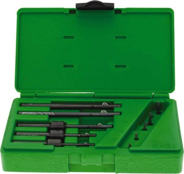 Cogsdill Tool - 5 Piece Power Deburring Tool Set - Includes 1/8 to 1/4" Diam Hole Range Tools - USA Tool & Supply