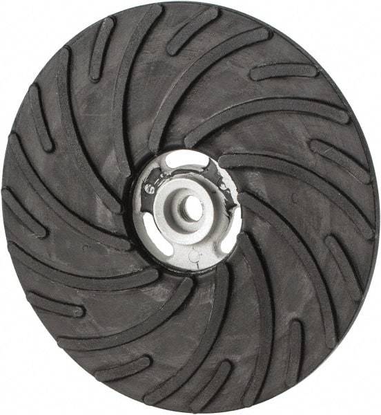 Norton - 9" Diam Locking Nut Disc Backing Pad - Hard Density, 6,600 RPM - USA Tool & Supply