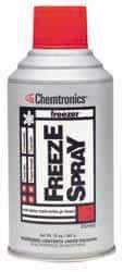 Chemtronics - 10 Ounce Aerosol Freeze Spray - Nonflammable, Plastic Safe - USA Tool & Supply