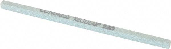 Made in USA - 240 Grit Silicon Carbide Square Polishing Stone - Very Fine Grade, 5/32" Wide x 4" Long x 5/32" Thick - USA Tool & Supply