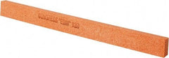Made in USA - 120 Grit Aluminum Oxide Rectangular Polishing Stone - Fine Grade, 1/2" Wide x 6" Long x 1/4" Thick - USA Tool & Supply