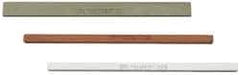 Made in USA - 320 Grit Aluminum Oxide Square Polishing Stone - Extra Fine Grade, 1/4" Wide x 6" Long x 1/4" Thick - USA Tool & Supply