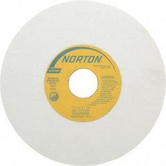 Norton - 7" Diam x 1-1/4" Hole x 1/4" Thick, K Hardness, 150 Grit Surface Grinding Wheel - Aluminum Oxide, Type 1, Very Fine Grade, 3,600 Max RPM, Vitrified Bond, No Recess - USA Tool & Supply