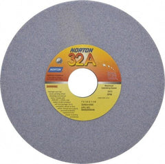 Norton - 7" Diam x 1-1/4" Hole x 1/4" Thick, I Hardness, 60 Grit Surface Grinding Wheel - Aluminum Oxide, Type 1, Medium Grade, 3,600 Max RPM, Vitrified Bond, No Recess - USA Tool & Supply