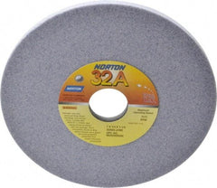 Norton - 7" Diam x 1-1/4" Hole x 1/4" Thick, J Hardness, 60 Grit Surface Grinding Wheel - Aluminum Oxide, Type 1, Medium Grade, 3,600 Max RPM, Vitrified Bond, No Recess - USA Tool & Supply