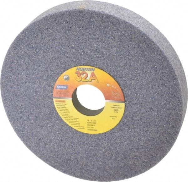 Norton - 7" Diam x 1-1/4" Hole x 1" Thick, I Hardness, 46 Grit Surface Grinding Wheel - Aluminum Oxide, Type 5, Coarse Grade, 3,600 Max RPM, Vitrified Bond, One-Side Recess - USA Tool & Supply