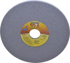 Norton - 8" Diam x 1-1/4" Hole x 1/4" Thick, K Hardness, 60 Grit Surface Grinding Wheel - Aluminum Oxide, Type 1, Medium Grade, 3,600 Max RPM, Vitrified Bond, No Recess - USA Tool & Supply
