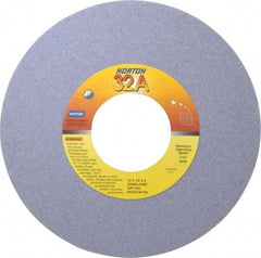 Norton - 10" Diam x 3" Hole x 1/2" Thick, J Hardness, 60 Grit Surface Grinding Wheel - Aluminum Oxide, Type 1, Medium Grade, 2,485 Max RPM, Vitrified Bond, No Recess - USA Tool & Supply