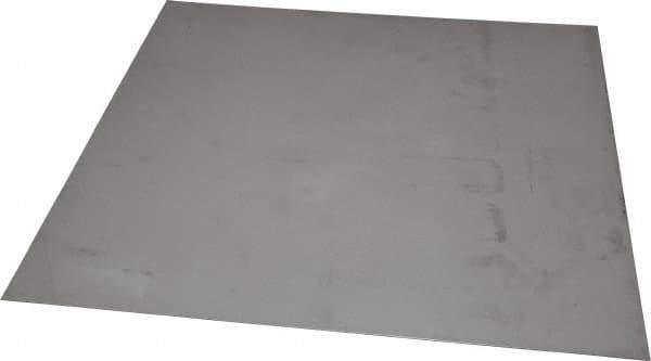 Made in USA - 0.036 Inch Thick x 12 Inch Wide x 12 Inch Long, 304 Stainless Steel Sheet - Cold Rolled, Bright Finish, #2B - USA Tool & Supply