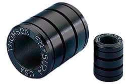 Thomson Industries - 5/8" ID, 1,450 Lb Static Load Capacity, Closed Linear Bearing - 1-1/8" OD - USA Tool & Supply