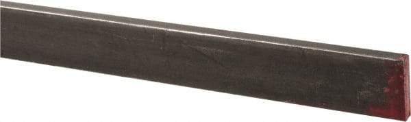 Made in USA - 36" Long x 1/8" High x 1/2" Wide, Mill Key Stock - W-1 (Water Hardening) Tool Steel - USA Tool & Supply