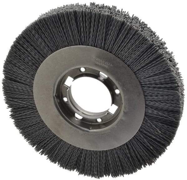Osborn - 8" OD, 2" Arbor Hole, Crimped Nylon Wheel Brush - 7/8" Face Width, 1-1/2" Trim Length, 4,500 RPM - USA Tool & Supply