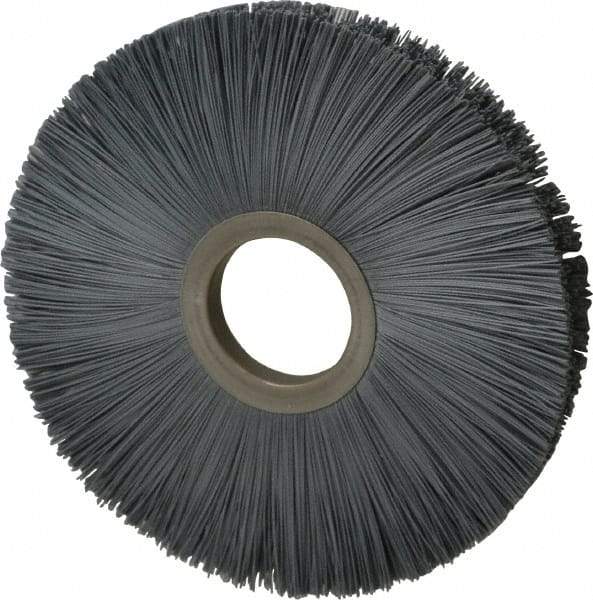 Osborn - 8" OD, 2" Arbor Hole, Crimped Nylon Wheel Brush - 1/2" Face Width, 2-5/8" Trim Length, 5,500 RPM - USA Tool & Supply