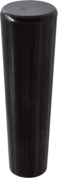 Gibraltar - 1/2-13 Hole, 1-1/32" Deep Hole, Phenolic, Female Insert Fluted Tapered Knob - 4-3/8 OAL, 1" Base Diam, Black, 1-3/8" Head Diam - USA Tool & Supply