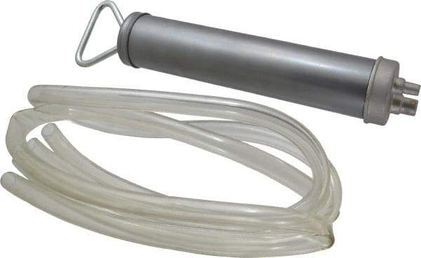 PRO-LUBE - Oil Lubrication Aluminum Suction Gun - For 12 oz Container, Use with Antifreeze, Biological Oils, Brake Fluids, Cooling Liquids, Fuel Oils, Mineral Oil, Petrol, Spirits, Synthetic Oil & Water - USA Tool & Supply