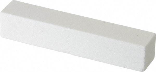 Norton - 150 Grit Aluminum Oxide Square Dressing Stick - 4 x 3/4 x 3/4, Very Fine Grade, Vitrified Bond - USA Tool & Supply