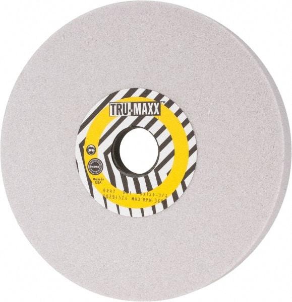 Tru-Maxx - 8" Diam x 1-1/4" Hole x 1" Thick, I Hardness, 60 Grit Surface Grinding Wheel - Aluminum Oxide, Type 5, Medium Grade, 3,600 Max RPM, Vitrified Bond, One-Side Recess - USA Tool & Supply