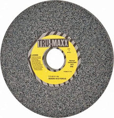 Tru-Maxx - 7" Diam x 1-1/4" Hole x 1/2" Thick, G Hardness, 46 Grit Surface Grinding Wheel - Aluminum Oxide, Type 1, Coarse Grade, 3,600 Max RPM, Vitrified Bond, No Recess - USA Tool & Supply
