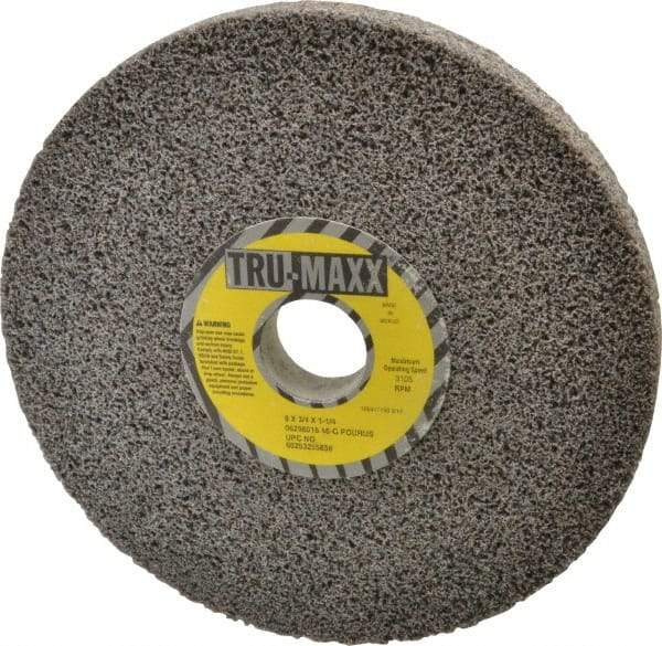 Tru-Maxx - 8" Diam x 1-1/4" Hole x 3/4" Thick, G Hardness, 46 Grit Surface Grinding Wheel - Aluminum Oxide, Type 1, Coarse Grade, 3,105 Max RPM, Vitrified Bond, No Recess - USA Tool & Supply