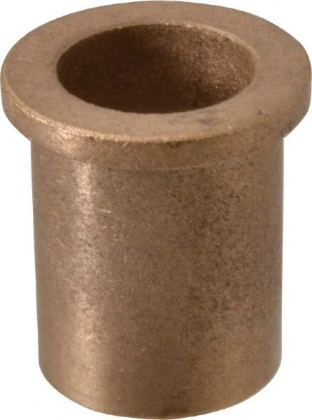 Boston Gear - 7/8" Inside x 1-1/8" Outside Diam, Oil Impregnated Bronze Sleeve Bearing - 1-3/8" Flange Outside Diam, 5/32" Flange Thickness, 1-1/2" OAL - USA Tool & Supply