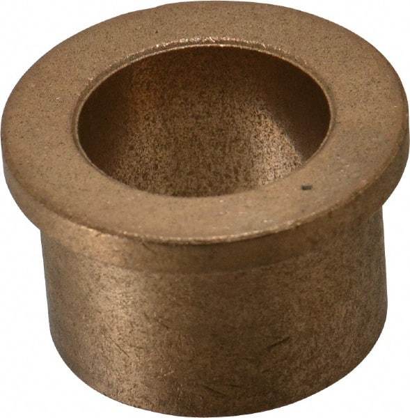 Boston Gear - 1" Inside x 1-3/8" Outside Diam, Oil Impregnated Bronze Sleeve Bearing - 1-5/8" Flange Outside Diam, 3/16" Flange Thickness, 1" OAL - USA Tool & Supply