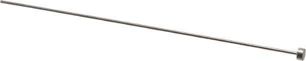 Gibraltar - 1mm Pin Diam, 4mm Head Diam x 2mm Head Height, 100mm OAL, Straight Ejector Pin - Steel, 98mm Pin Length - USA Tool & Supply