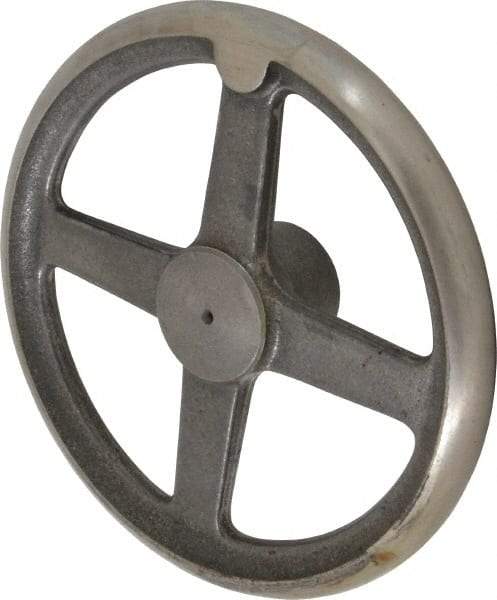 Morton Machine Works - 10", 4 Spoke Straight Handwheel - 2.3" Hub, Cast Iron, Plain Finish - USA Tool & Supply