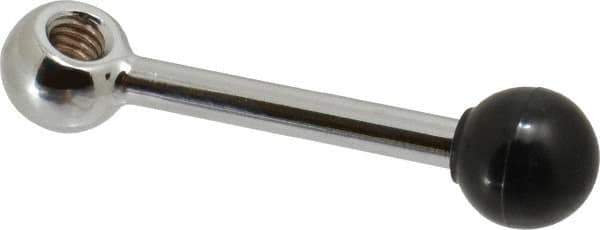 Gibraltar - 1 Offset Arm, 5/16-18" Hole, Tapped Clamping Handle - 5/8" Hub Diam, 3/4" Ball Diam - USA Tool & Supply