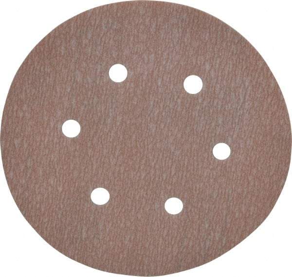 Norton - 6" Diam, 1,000 Grit, Aluminum Oxide Hook & Loop Disc - Super Fine Grade, Coated, B Weight Paper Backing, Series A275 - USA Tool & Supply