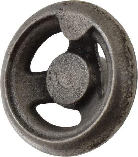 Gibraltar - 3", 3 Spoke Offset Handwheel - 1" Hub, Cast Iron, Plain Finish - USA Tool & Supply