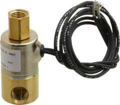 KIP - 1/4" Port, Direct Acting, Brass Solenoid Valve - Normally Open, 140 Max PSI, Buna-N Seal - USA Tool & Supply