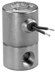 KIP - 1/4" Port, Direct Acting, Brass Solenoid Valve - Normally Open, 100 Max PSI, Buna-N Seal - USA Tool & Supply