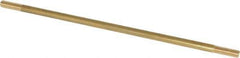 Made in USA - 12" Long, 3/8-16 Thread, Float Valve Rod - Brass, 1/2" Thread Length - USA Tool & Supply