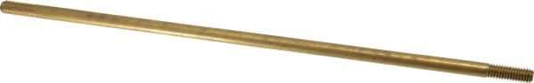 Made in USA - 12" Long, 5/16-18 Thread, Float Valve Rod - Brass, 1/2" Thread Length - USA Tool & Supply