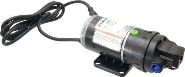 FloJet - 1/10 HP, 3/8 Inlet Size, 3/8 Outlet Size, Duplex II Demand Diaphragm pump, Diaphragm Spray Pump - 115 Input Voltage, Viton, Polypropylene, 2500 Max RPM, NPTF - USA Tool & Supply