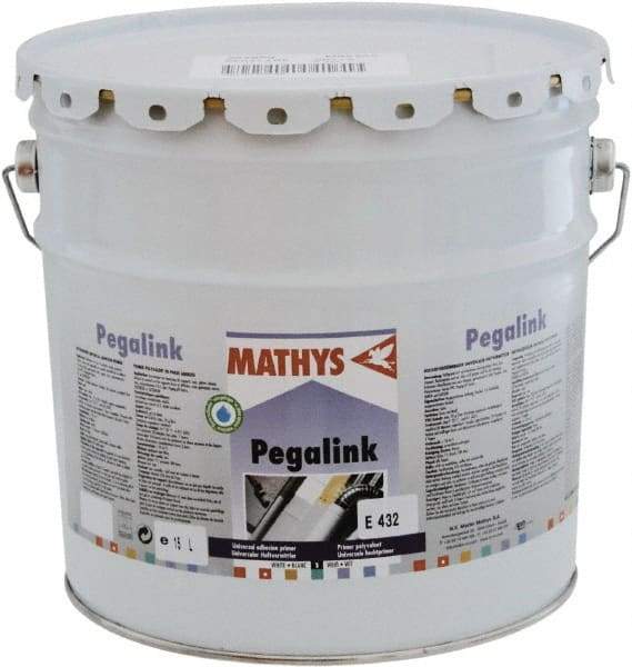 Rust-Oleum - 5 Gal White Adhesion Primer - 245 to 330 Sq Ft Coverage, <250 gL Content, Quick Drying, Interior/Exterior - USA Tool & Supply