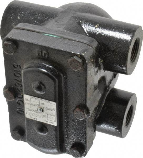 Hoffman Speciality - 3/4 Female" Pipe, Cast Iron Float & Thermostatic Steam Trap - 15 Max psi - USA Tool & Supply