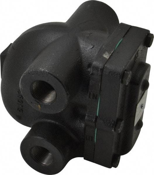 Hoffman Speciality - 3/4 Female" Pipe, Cast Iron Float & Thermostatic Steam Trap - 30 Max psi - USA Tool & Supply