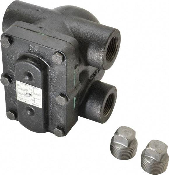 Hoffman Speciality - 1 Female" Pipe, Cast Iron Float & Thermostatic Steam Trap - 15 Max psi - USA Tool & Supply