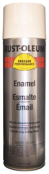 Rust-Oleum - Almond (Color), 15 oz Net Fill, Gloss, Rust Proof Enamel Spray Paint - 14 Sq Ft per Can, 20 oz Container, Use on Rust Proof Paint - USA Tool & Supply