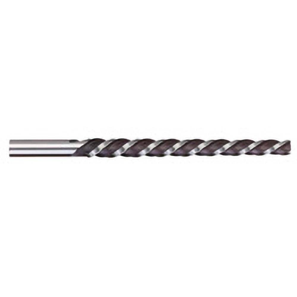 #5/0 Pin 0.0719″ Small End/0.0966″ Large End Helical Flute High Speed Steel Taper Pin Reamer Uncoated, 1-3/16″ Flute Length, 2-3/16″ OAL, 4 Flutes, 7/64″ Diam Straight-Cylindrical Shank, LH Spiral, RH Cut