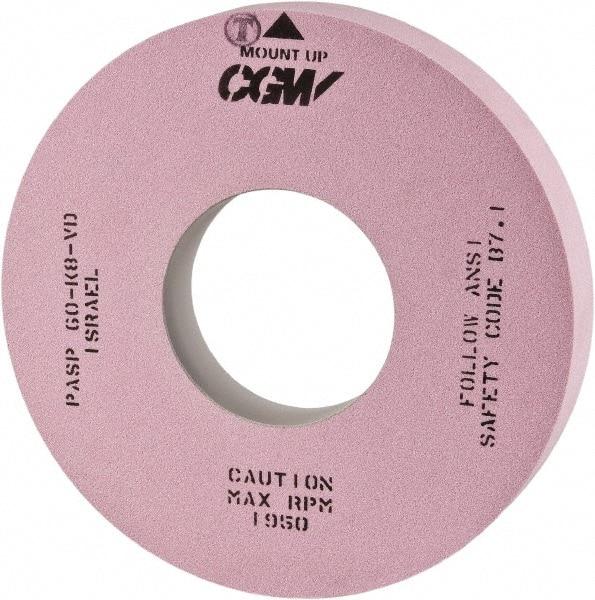 Camel Grinding Wheels - 16" Diam x 5" Hole x 1-1/2" Wide Centerless & Cylindrical Grinding Wheel - 60 Grit, Aluminum Oxide, Type 1, Vitrified Bond, No Recess - USA Tool & Supply