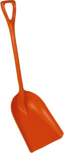 Remco - 17-1/8" High Square Plastic Shovel - 27" Long D-Grip Handle - USA Tool & Supply