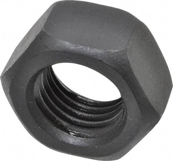 Value Collection - M30x3.50 Steel Right Hand Hex Nut - 46mm Across Flats, 24mm High, Uncoated - USA Tool & Supply