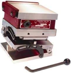 Suburban Tool - 4" Long x 4" Wide x 5-3/8" High, Compound, Series S0, Fine Pole, Sine Plate & Magnetic Chuck Combo - 0.0002" Tolerance, Square to 0.0002" - USA Tool & Supply
